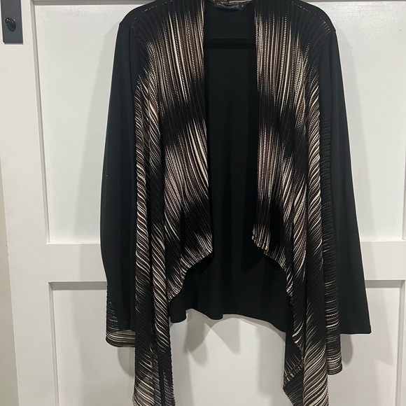 Casual Express multi color open front long sleeve sweater - Picture 6 of 7